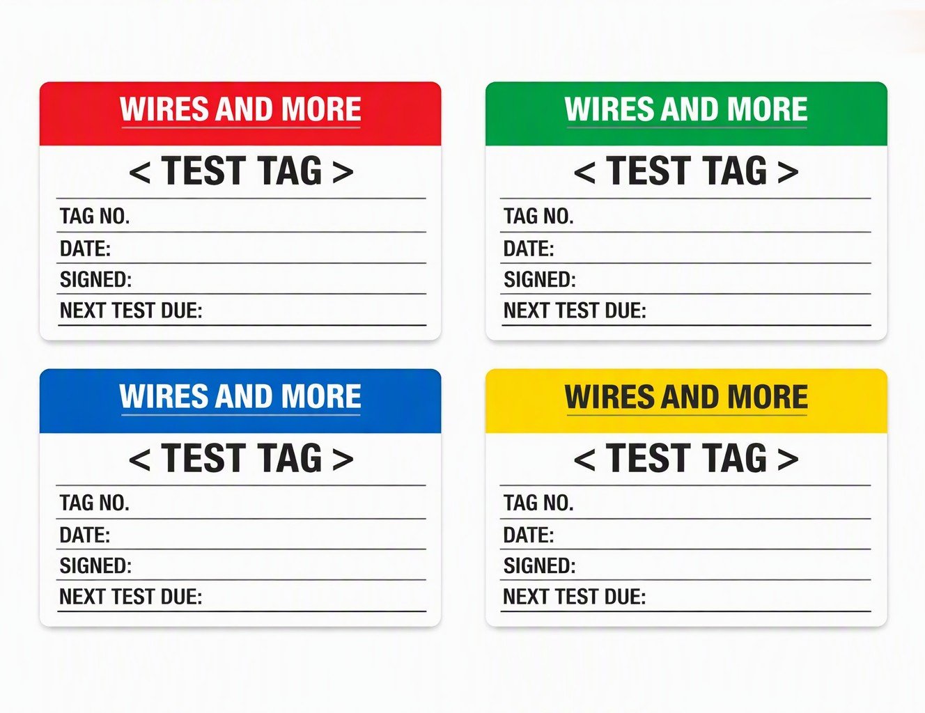 Electrical tagging and compliance labelling